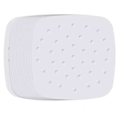 Kertakäyttöinen Air Fryer Paper Liner Non-stick 200 kpl Valkoinen 16.5 cm
