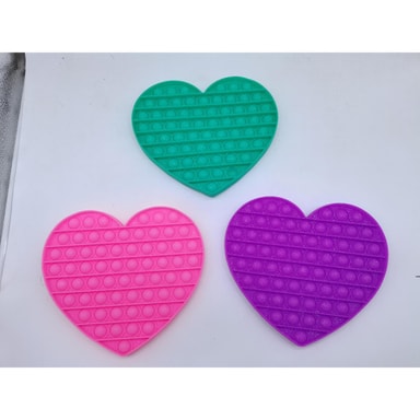 Pop It Fidget lelu XXL Heart Glitter Green Gigantti Verkkokauppa