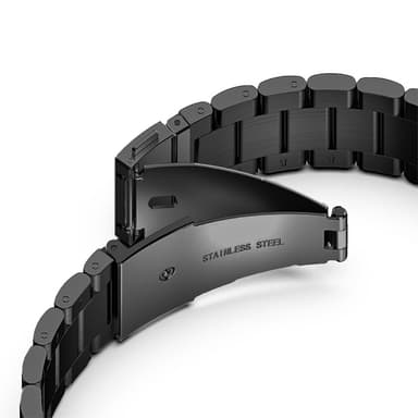 SKALO Teräsranneke Samsung Watch 4 40mm - Musta