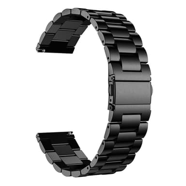 SKALO Teräsranneke Samsung Watch 4 40mm - Musta
