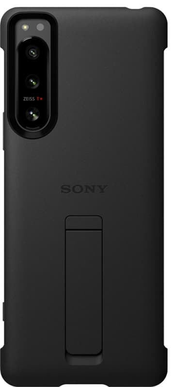 Sony Xperia 5 IV Style suojakuori jalustalla (musta)