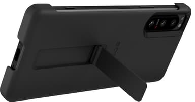 Sony Xperia 5 IV Style suojakuori jalustalla (musta)