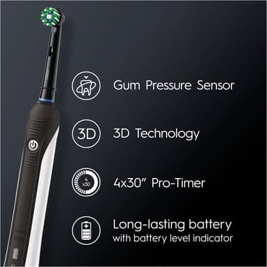 Oral-B Pro1 750 sähköhammasharja 421481 (musta)