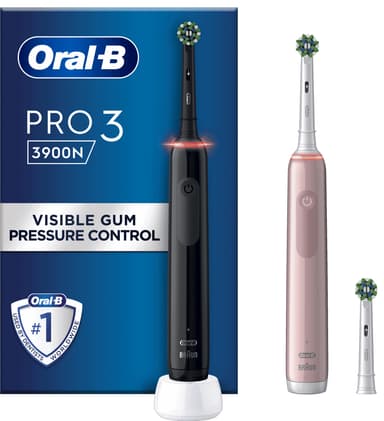 Oral-B Pro3 3900N sähköhammasharja 760277 (musta/pinkki)