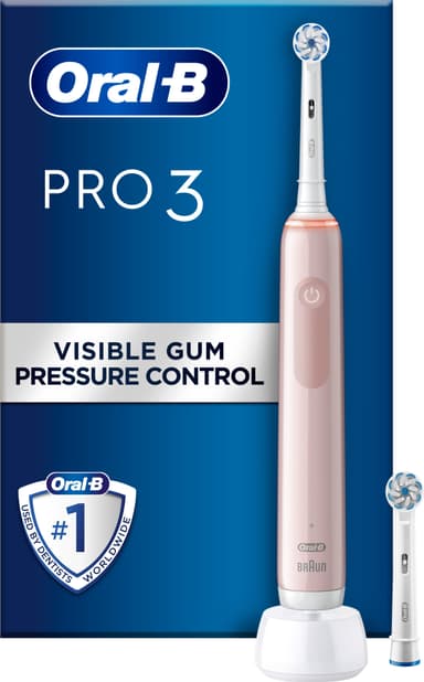Oral-B Pro3 3400N sähköhammasharja 760093 (Pink Sensi)