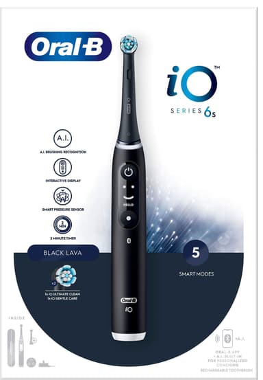 Oral-B iO 6s sähköhammasharja 409137 (musta laava)