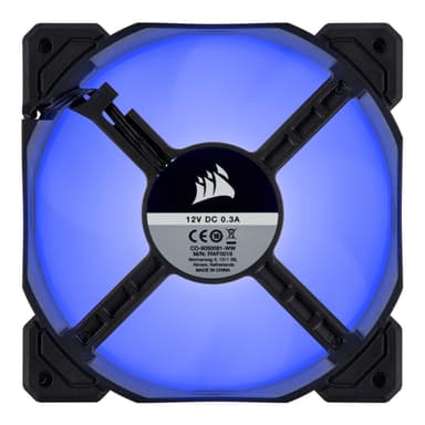 Corsair CO-9050084-WW Tietokoneen jäähdytysjärjestelmä Tietokonekotelo Tuuletin 12 cm Musta, Sininen 3 kpl