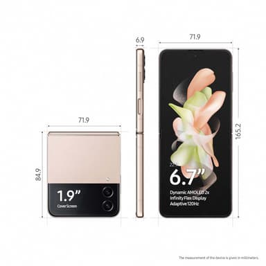Samsung Galaxy Z Flip4 älypuhelin 8/256 GB (Pink Gold)