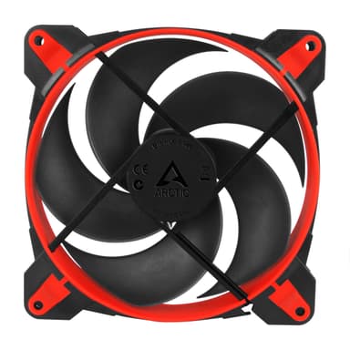 ARCTIC BioniX P140 Tietokonekotelo Tuuletin 14 cm Musta, Punainen