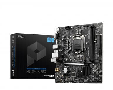 MSI H510M-A PRO emolevy Intel H510 LGA 1200 mikro ATX