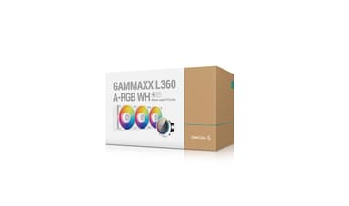 DeepCool GAMMAXX L360 A-RGB WH Suoritin All-in-one-nesteenjäähdytin 12 cm Valkoinen