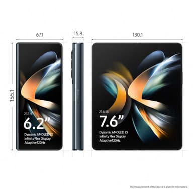 Samsung Galaxy Z Fold4 älypuhelin 12/256 (Graygreen)
