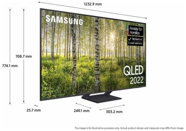 Samsung 55" Q70B 4K QLED älytelevisio (2022)