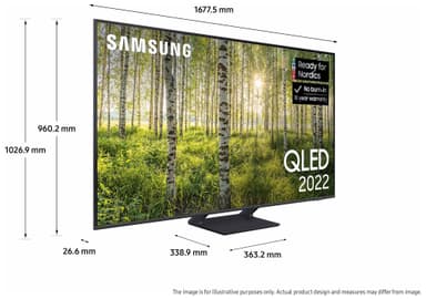 Samsung 75" Q70B 4K QLED älytelevisio (2022)