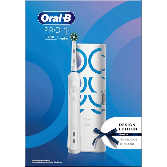 Oral-B Pro1 750 sähköhammasharja 421504 (valkoinen)