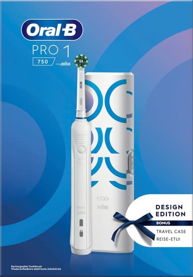 Oral-B Pro1 750 sähköhammasharja 421504 (valkoinen)