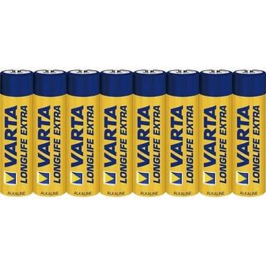 VARTA LONGLIFE Paristo AAA LR03 Micro - 8 Pakkaus