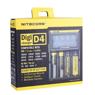 Nitecore D4 Multi LCD Akkulaturi 18650 14500 mm