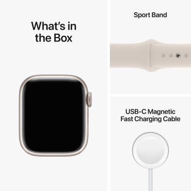 Apple Watch Series 8 41mm GPS (tähtiv. alu. / tähtiv. Sport-ranneke)