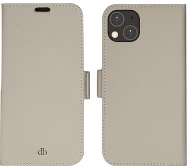 dbramante1928 New York iPhone 14 Plus lompakkokotelo (beige)