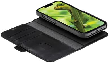 dbramante1928 Lynge iPhone 14 lompakkokotelo (musta)
