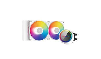 DeepCool GAMMAXX L240 A-RGB WH Suoritin All-in-one-nesteenjäähdytin 12 cm Valkoinen 1 kpl