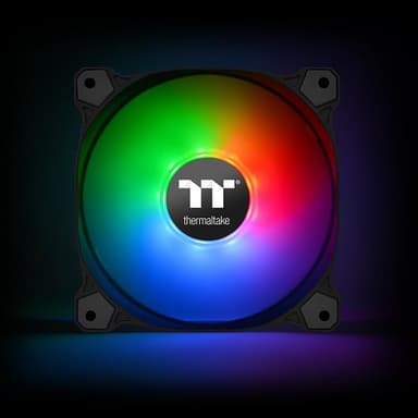 Thermaltake CL-F079-PL12SW-A Tietokoneen jäähdytysjärjestelmä Tietokonekotelo Tuuletin 12 cm Musta