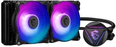 MSI MAG CORELIQUID 240R V2 Tietokoneen jäähdytysjärjestelmä Tietokonekotelo Jäähdytin Musta