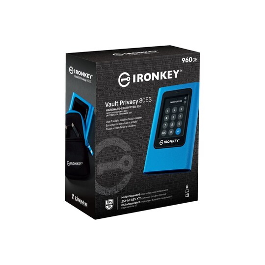 Kingston Technology IronKey Vault Privacy 80 960 GB Sininen