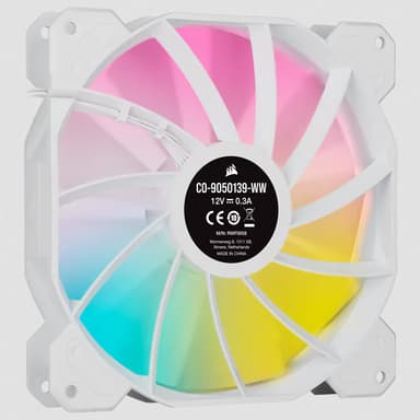 Corsair SP140 RGB ELITE Tietokonekotelo Tuuletin 14 cm Valkoinen 2 kpl