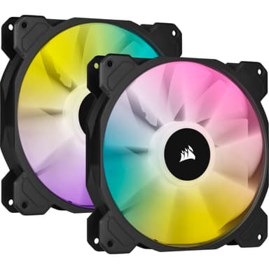 Corsair SP140 RGB ELITE Tietokonekotelo Tuuletin 14 cm Musta 2 kpl