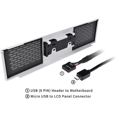 Thermaltake AC-062-OO6NAN-A1 tietokonekotelon osa Midi Tower LCD panel kit