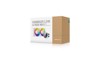 DeepCool GAMMAXX L240 A-RGB WH Suoritin All-in-one-nesteenjäähdytin 12 cm Valkoinen 1 kpl
