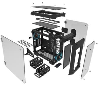 Thermaltake View 71 Tempered Glass Edition Full Tower Musta