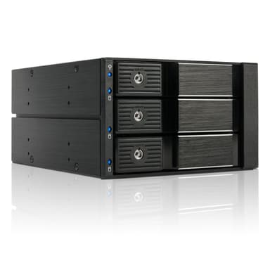 Fantec BP-SA2131 2x 5,25" Liitinpaneeli Musta