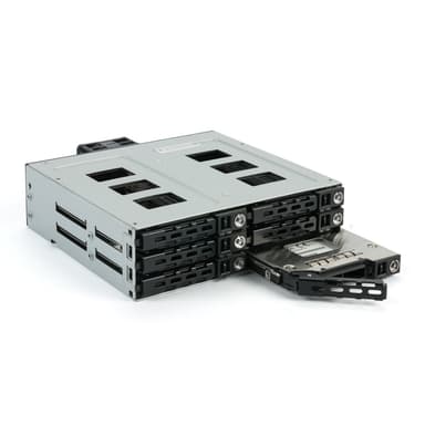 Fantec MR-SA1262-12G 13,3 cm (5.25") Liitinpaneeli Musta