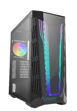 Cooler Master MasterBox 540 Työpöytä Musta, Läpinäkyvä