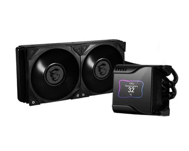 MSI MEG CORELIQUID S280 Tietokoneen jäähdytysjärjestelmä Suoritin All-in-one-nesteenjäähdytin Musta