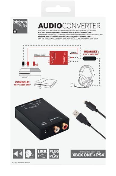 Kuulokeadapteri PS4/Xbox One