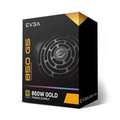 EVGA 220-G5-0850-X2 virtalähdeyksikkö 850 W 20+4 pin ATX ATX Musta