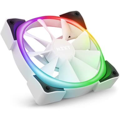 NZXT Aer RGB 2 Tietokonekotelo Tuuletin 12 cm Valkoinen 1 kpl