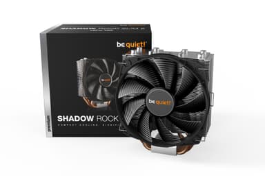 be quiet! SHADOW ROCK SLIM 2 Suoritin Jäähdytin 13,5 cm Alumiini, Musta, Kupari 1 kpl