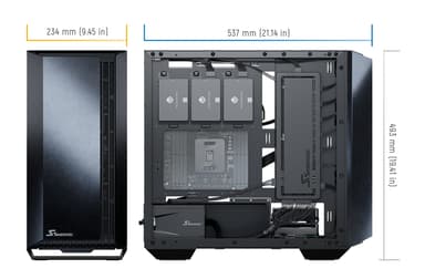 Seasonic SYNCRO Q704 + DGC-650W Midi Tower Musta