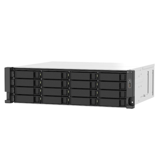 QNAP TS-1673AU-RP-16G NAS- ja tallennuspalvelimet Teline ( 3U ) Ethernet LAN Musta, Harmaa V1500B