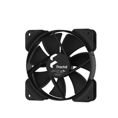 Fractal Design Aspect 12 PWM Tietokonekotelo Tuuletin 12 cm Musta 1 kpl