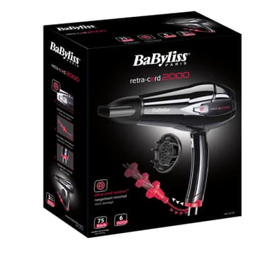 BaByliss Retra Cord 2000 hiustenkuivaaja BAD372E