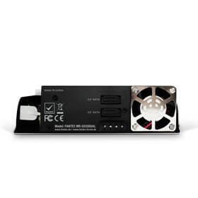 Fantec MR-2535DUAL 13,3 cm (5.25") Liitinpaneeli Musta