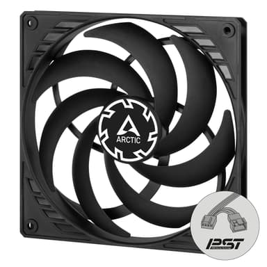 ARCTIC P14 Slim PWM PST Tietokonekotelo Tuuletin 14 cm Musta 1 kpl