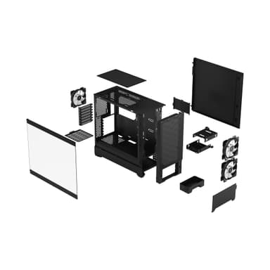Fractal Pop Air RGB PC-kotelo (musta/tumma sävy)