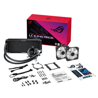 ASUS ROG STRIX LC II 240 ARGB Suoritin All-in-one-nesteenjäähdytin 12 cm Musta, Valkoinen